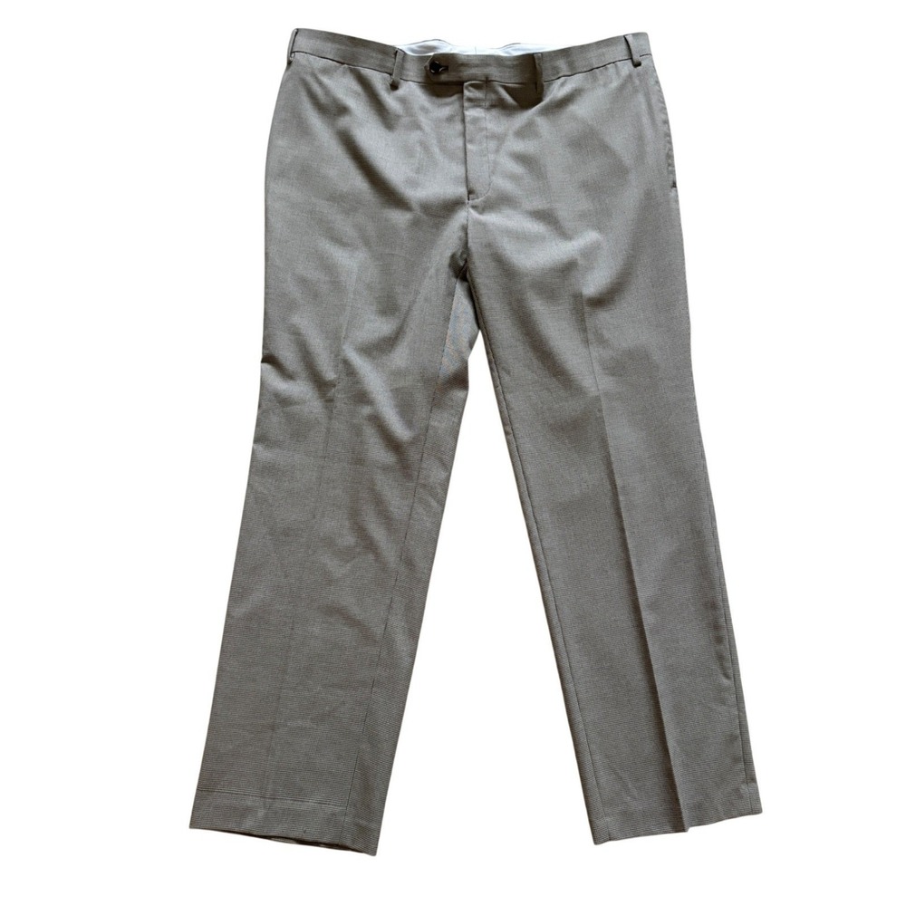 Ralph Lauren Dress Pants Mens 40x30 Slim Fit Grey Houndstooth Stretch Trousers